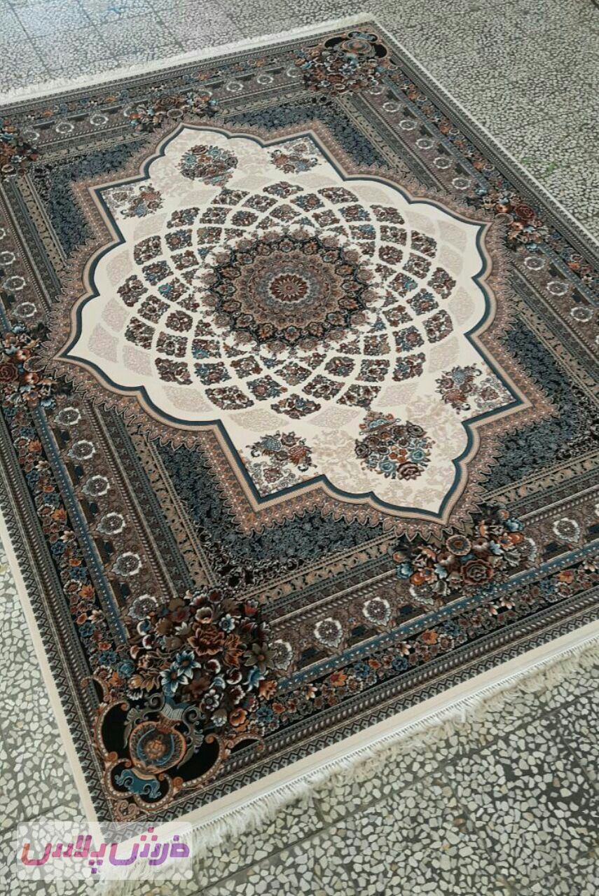 فرش 700 شانه نقشه لوکس زمینه کرم