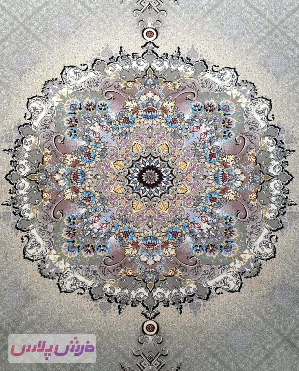 فرش 1200 شانه نقشه تیمچه زمینه ترمه ای