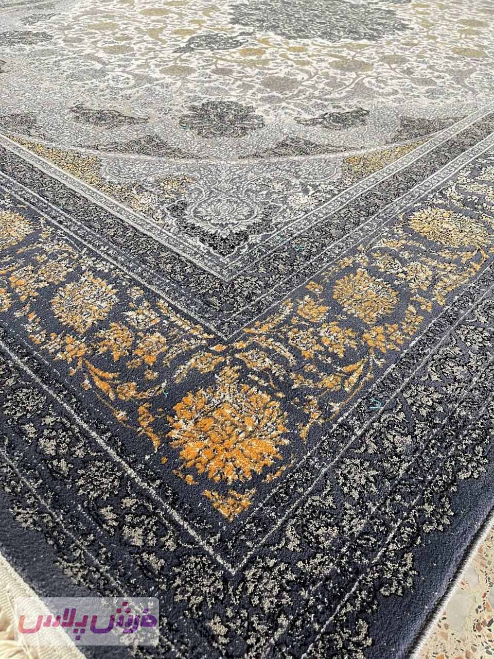 فرش 700 شانه نقشه وینتیج رادمان زمینه دلفینی – پلی استر