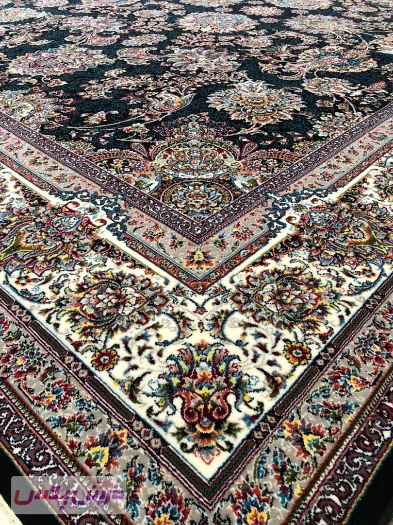 فرش 700 شانه نقشه یاشار زمینه سرمه ای