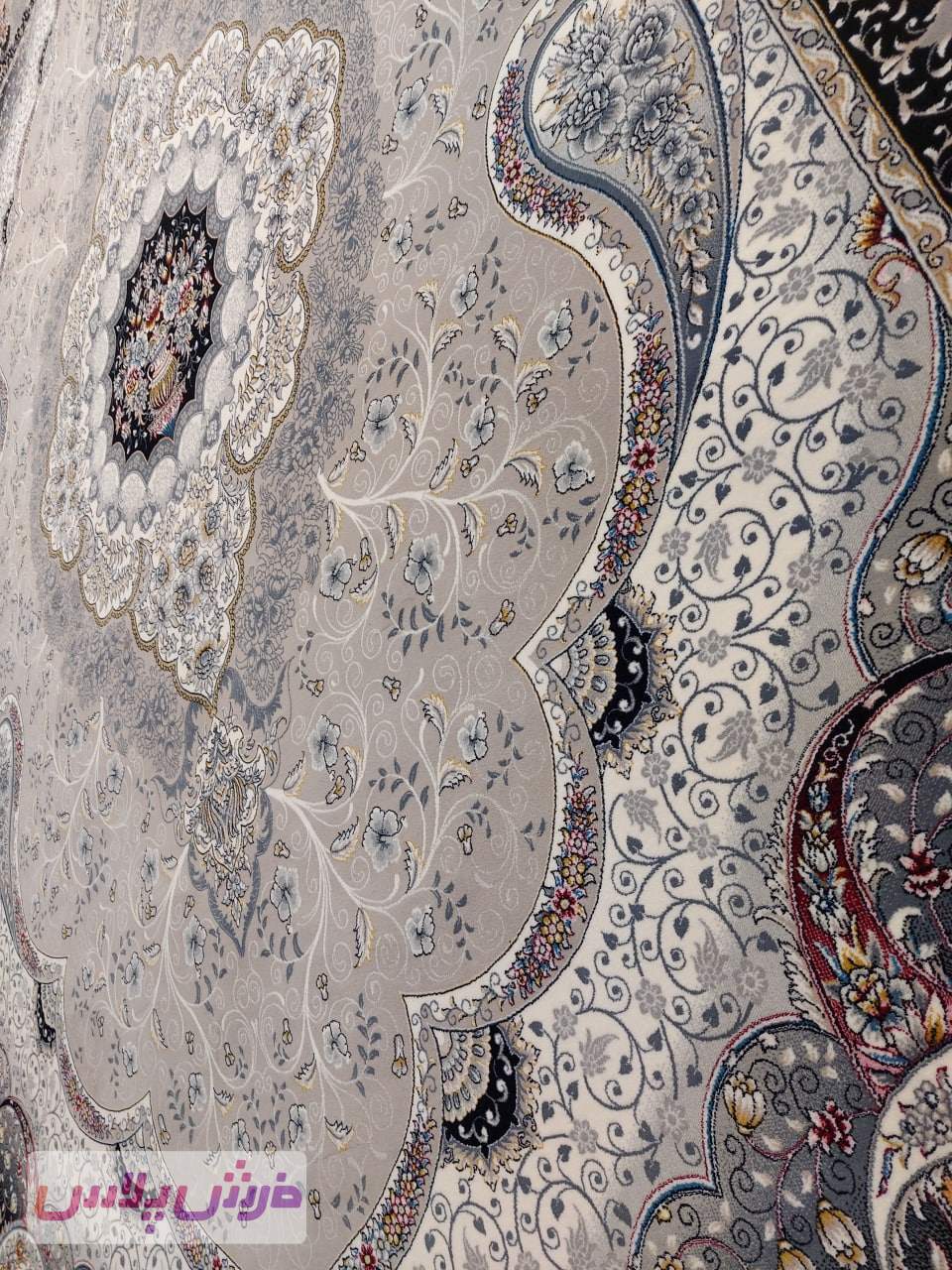 فرش 700 شانه نقشه سوگند رنگ زمینه ترمه ای
