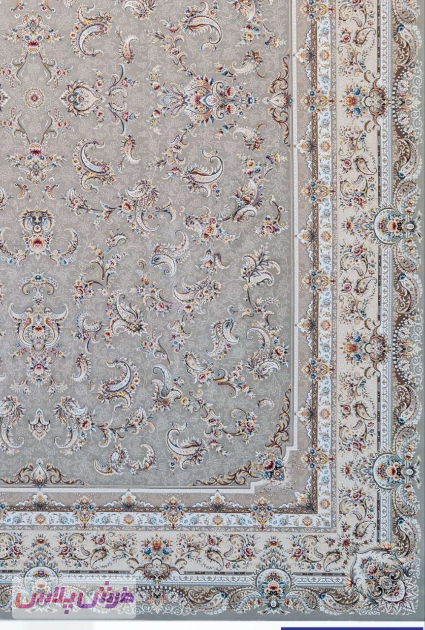 فرش 1500 شانه نقشه افشان رستا زمینه ترمه ای