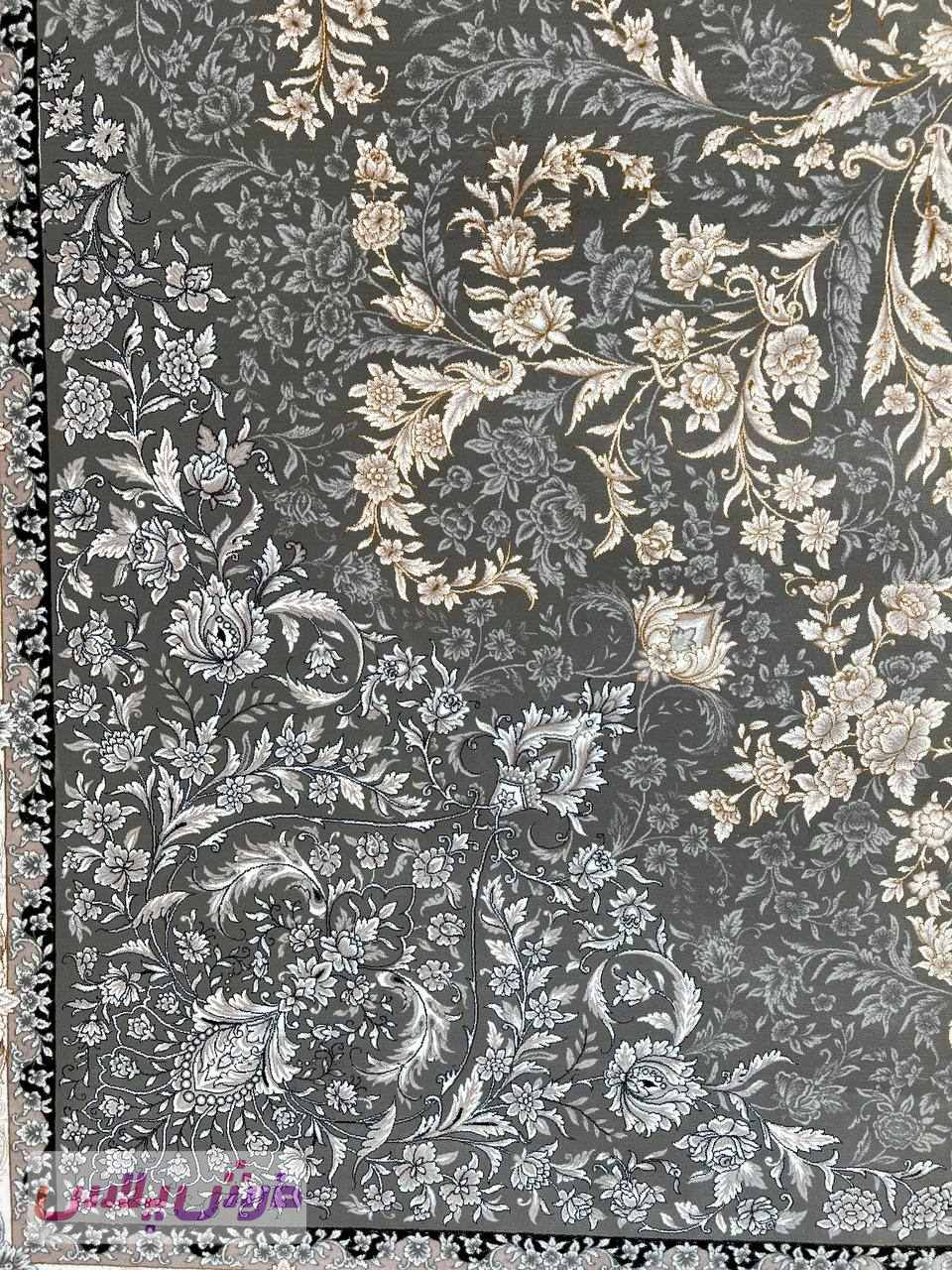فرش 1200 شانه نقشه هما زمینه دودی