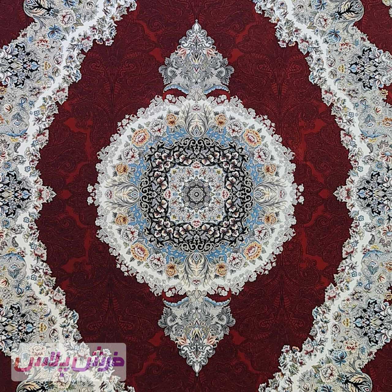 فرش 1200 شانه نقشه سلین زمینه لاکی