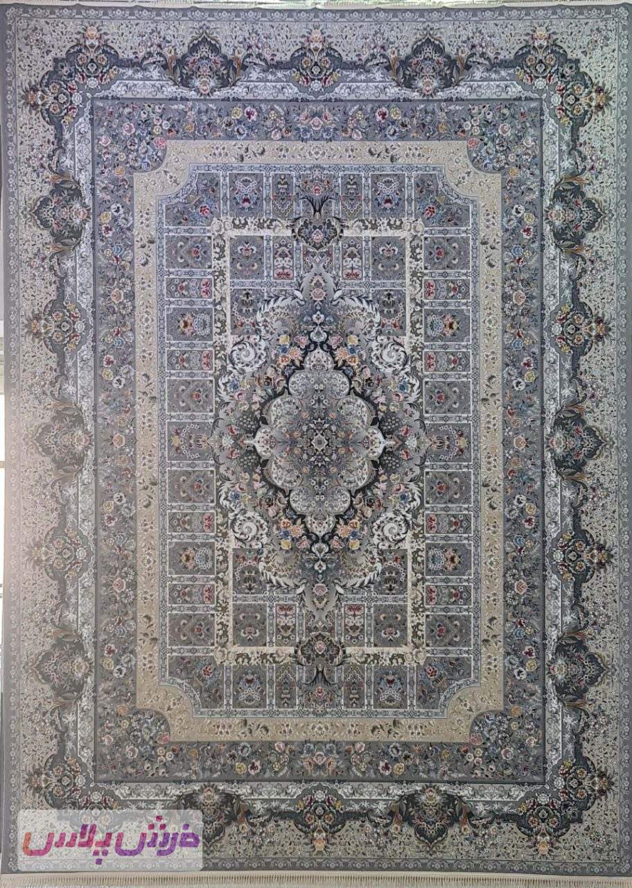 فرش 1200 شانه نقشه شیما زمینه ترمه ای