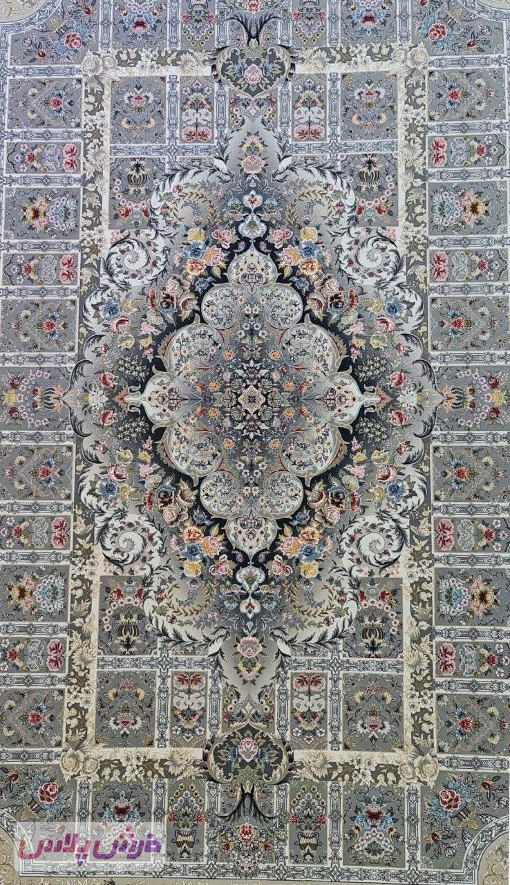 فرش 1200 شانه نقشه شیما زمینه ترمه ای