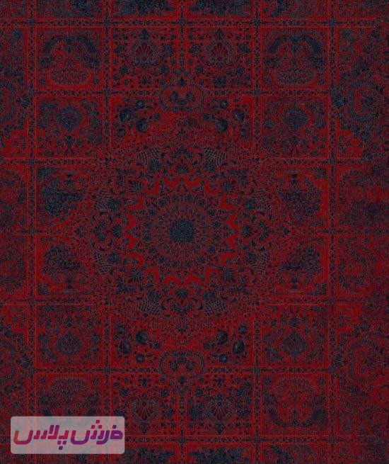 فرش 1200 شانه نقشه لوپز زمینه لاکی