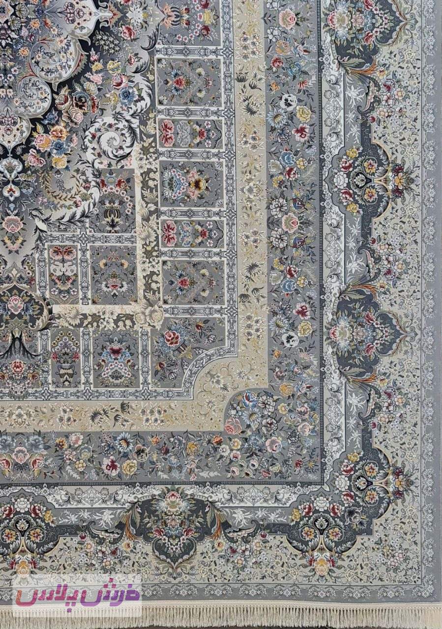 فرش 1200 شانه نقشه شیما زمینه ترمه ای