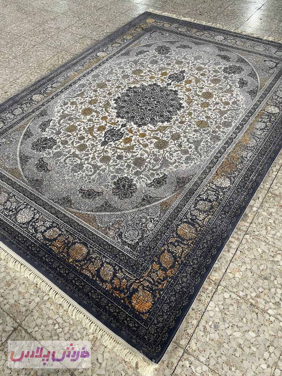 فرش 700 شانه نقشه وینتیج رادمان زمینه دلفینی – پلی استر