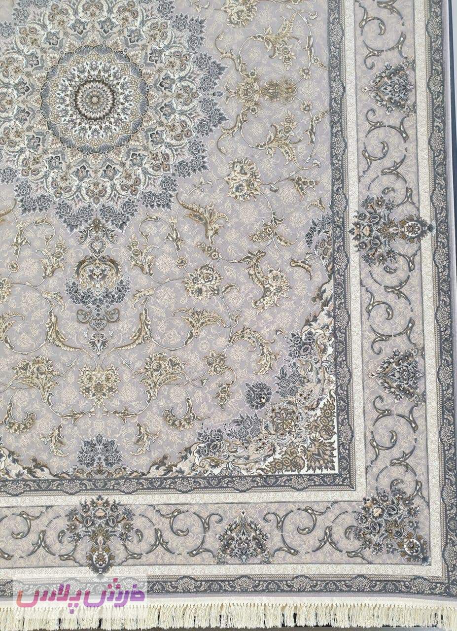 فرش 1200 شانه برجسته نقشه الهه زمینه نقره ای